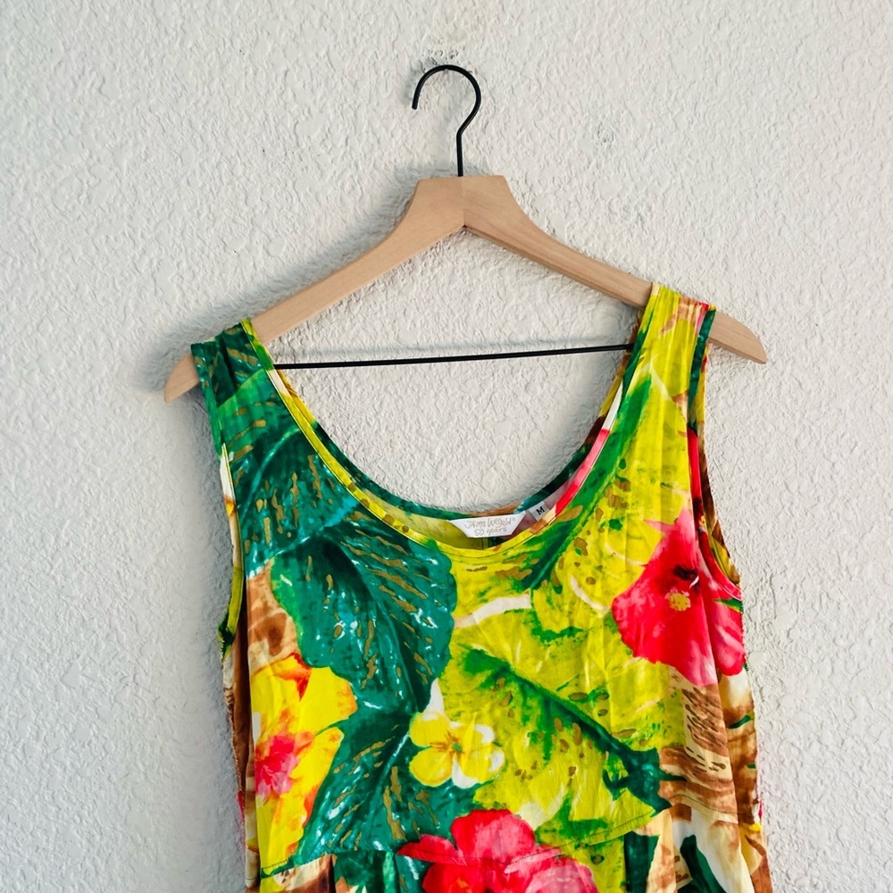 Vintage Jams World Floral Sleeveless Midi Dress - Picture 5 of 12